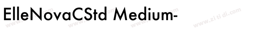 ElleNovaCStd Medium字体转换